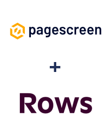 Integração de Pagescreen e Rows
