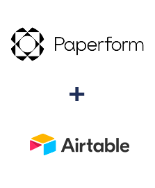 Integração de Paperform e Airtable