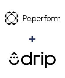 Integração de Paperform e Drip