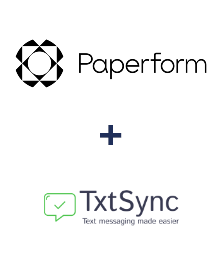 Integração de Paperform e TxtSync