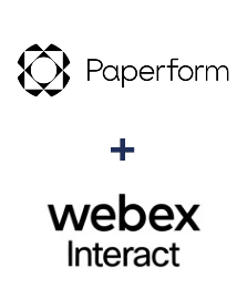 Integração de Paperform e Webex Interact