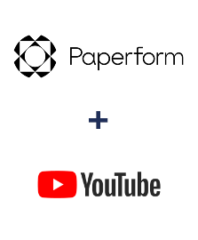 Integração de Paperform e YouTube