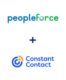 Integração de PeopleForce e Constant Contact