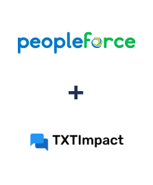 Integração de PeopleForce e TXTImpact