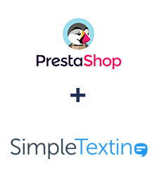 Integração de PrestaShop e SimpleTexting