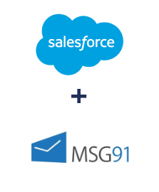 Integração de Salesforce CRM e MSG91