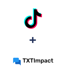 Integração de TikTok e TXTImpact