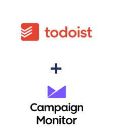 Integração de Todoist e Campaign Monitor