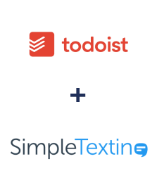 Integração de Todoist e SimpleTexting
