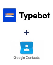 Integração de Typebot e Google Contacts