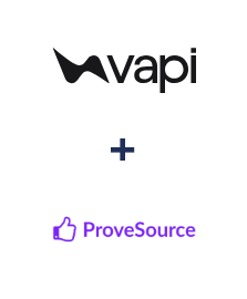 Integração de Vapi e ProveSource