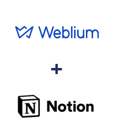 Integração de Weblium e Notion