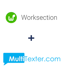 Integração de Worksection e Multitexter