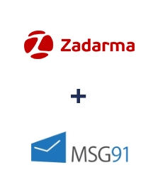 Integração de Zadarma e MSG91