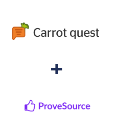 Интеграция Carrot quest и ProveSource Интеграция Carrot quest и ProveSource