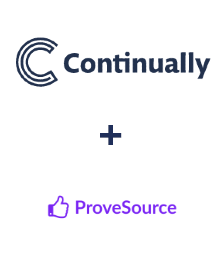 Интеграция Continually и ProveSource