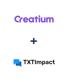 Интеграция Creatium и TXTImpact