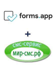 Интеграция forms.app и Мир-смс.рф Интеграция forms.app и Мир-смс.рф