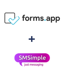 Интеграция forms.app и SMSimple Интеграция forms.app и SMSimple