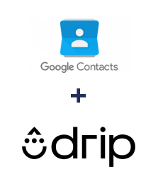 Интеграция Google Contacts и Drip