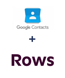 Интеграция Google Contacts и Rows