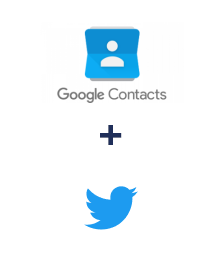 Интеграция Google Contacts и Twitter