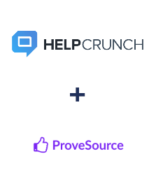 Интеграция HelpCrunch и ProveSource