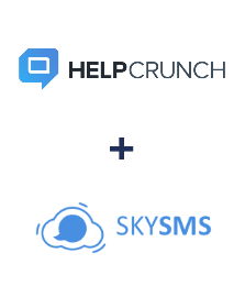 Интеграция HelpCrunch и SkySMS