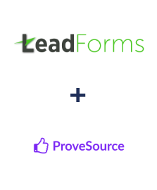 Интеграция LeadForms и ProveSource Интеграция LeadForms и ProveSource