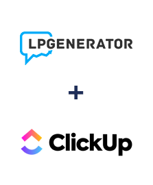 Интеграция LPgenerator и ClickUp