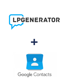 Интеграция LPgenerator и Google Contacts Интеграция LPgenerator и Google Contacts
