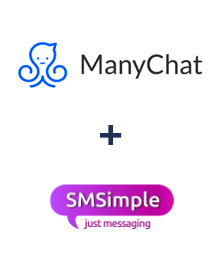 Интеграция ManyChat и SMSimple Интеграция ManyChat и SMSimple