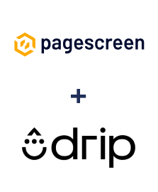 Интеграция Pagescreen и Drip