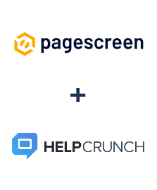 Интеграция Pagescreen и HelpCrunch