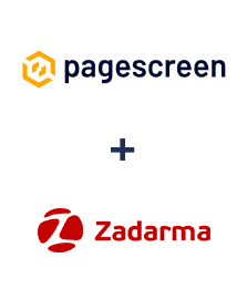 Интеграция Pagescreen и Zadarma