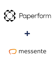 Интеграция Paperform и Messente
