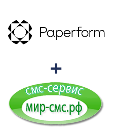 Интеграция Paperform и Мир-смс.рф Интеграция Paperform и Мир-смс.рф