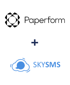 Интеграция Paperform и SkySMS