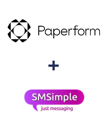 Интеграция Paperform и SMSimple Интеграция Paperform и SMSimple