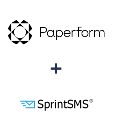 Интеграция Paperform и SprintSMS