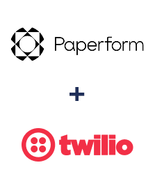 Интеграция Paperform и Twilio