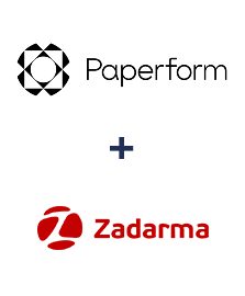 Интеграция Paperform и Zadarma