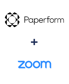 Интеграция Paperform и Zoom
