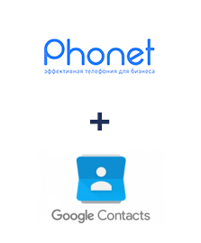 Интеграция Phonet и Google Contacts
