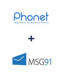 Интеграция Phonet и MSG91