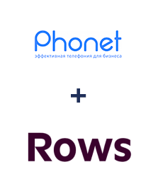 Интеграция Phonet и Rows