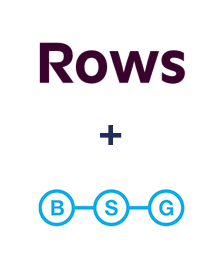 Интеграция Rows и BSG world