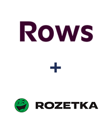 Интеграция Rows и Rozetka
