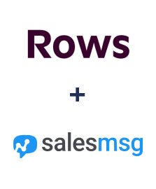 Интеграция Rows и Salesmsg