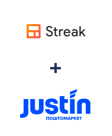 Интеграция Streak и Justin